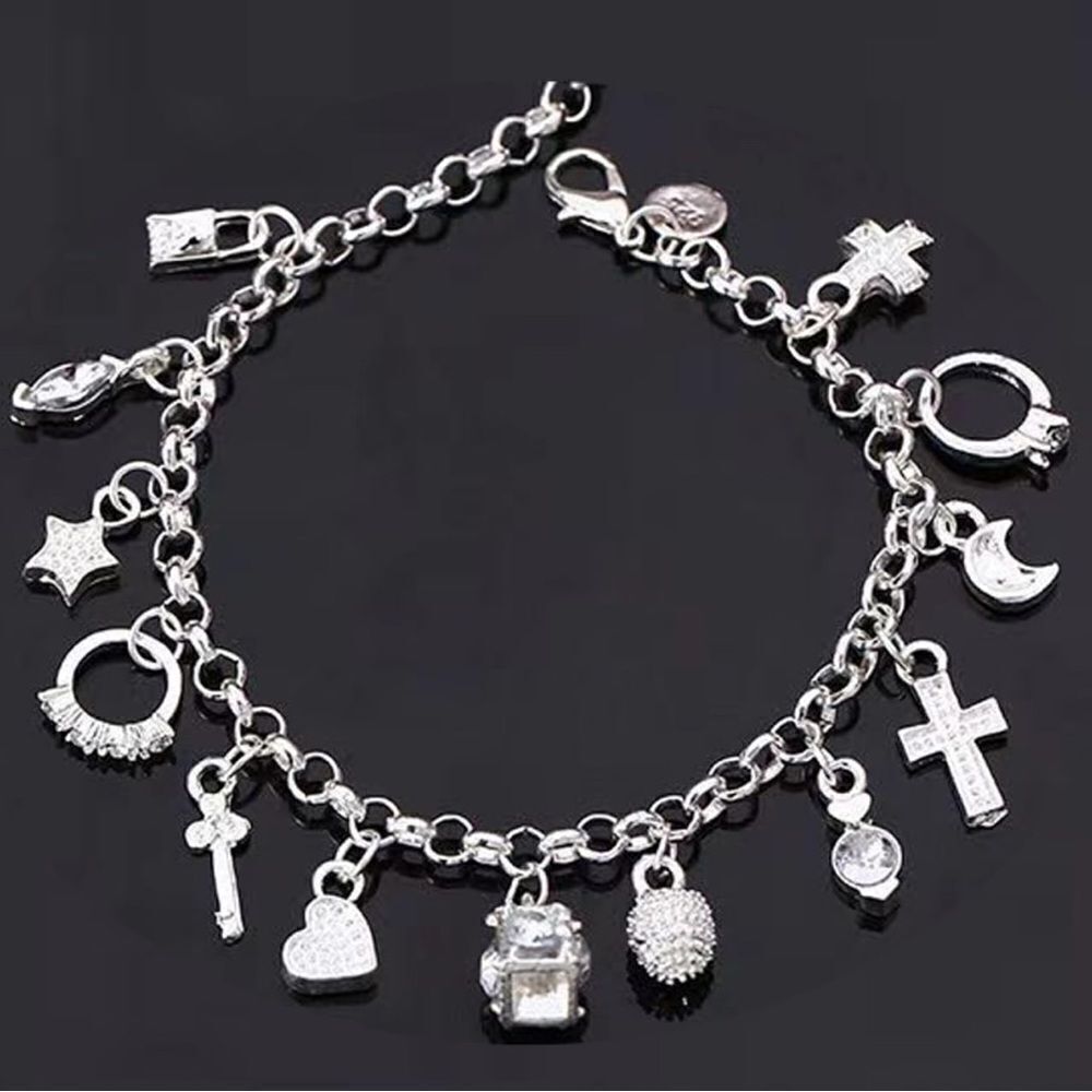 Stunning Silver Charm Bracelet